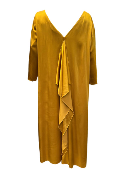 Marina Rinaldi Women's Yellow Dynamic Maxi Dress NWT