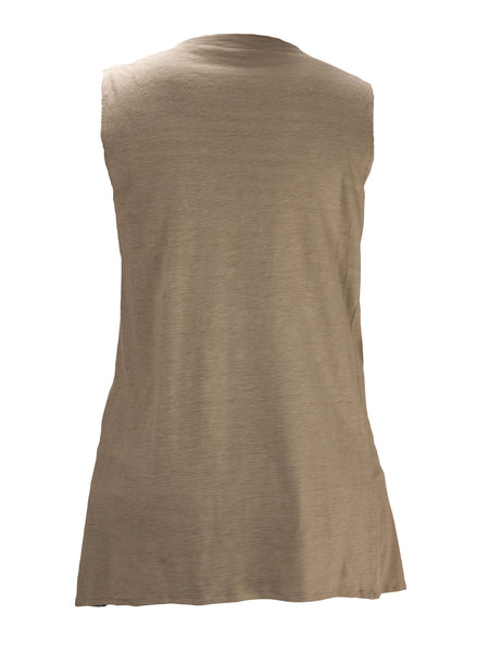 Majestic Paris Women's Sleeveless Open Front Cardigan