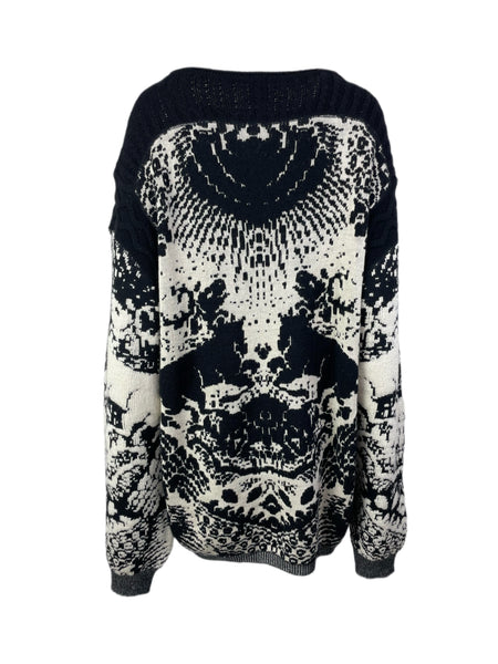 GIANFRANCO FERRE Women's Black Crewneck Sweater #EW980 NWT