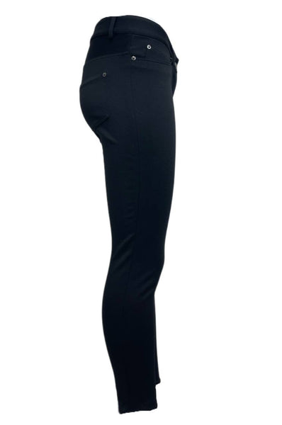 BERGAMO By Ebi Women's Black Slim Stretch Mid Waist Pants NWT