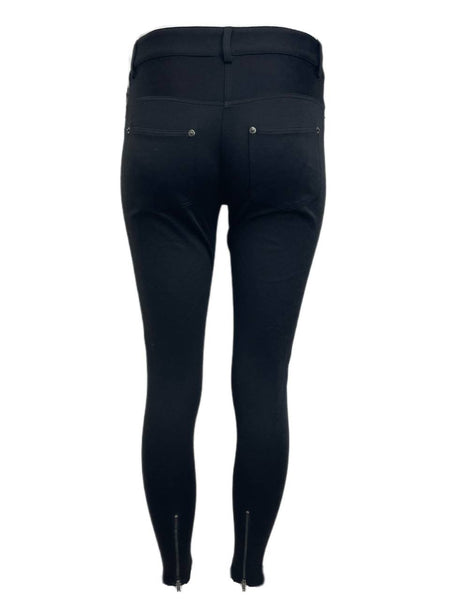 BERGAMO By Ebi Women's Black Slim Stretch Mid Waist Pants NWT