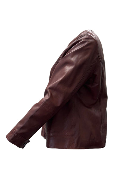 Marina Rinaldi Women's Brown Eccelso Zipper Closure Jacket NWT