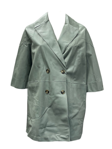Marina Rinaldi Women's Green Eclisse Sheepskin Jacket NWT