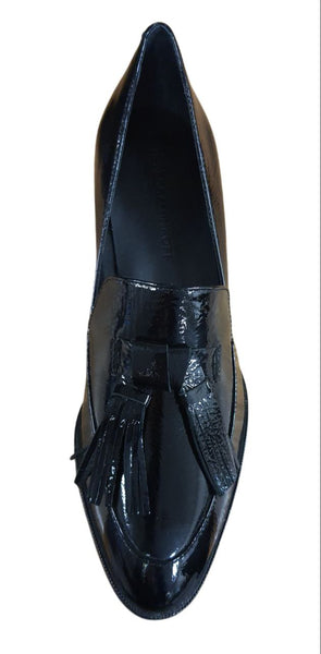 REBECCA MINKOFF Women's Black Patent Edie Loafers #M5191001 NWB