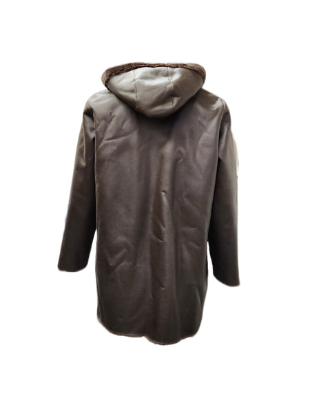 Marina Rinaldi Women's Brown Editore Reversible Coat NWT