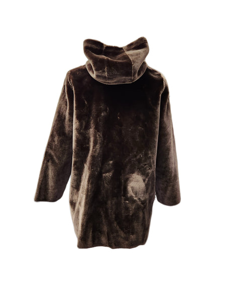 Marina Rinaldi Women's Brown Editore Reversible Coat NWT