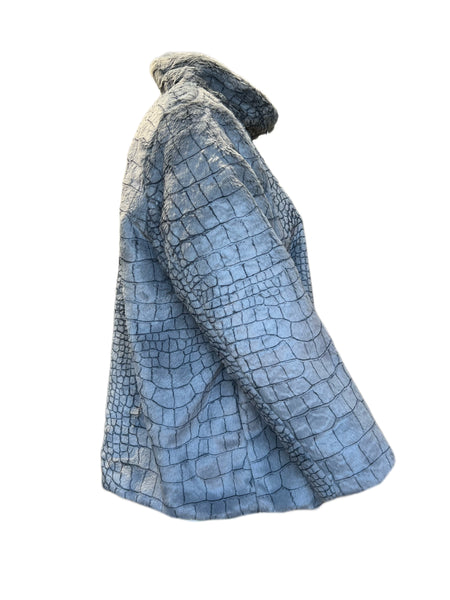 Marina Rinaldi Women's Grey Edoardo Faux Fur Jacket NWT