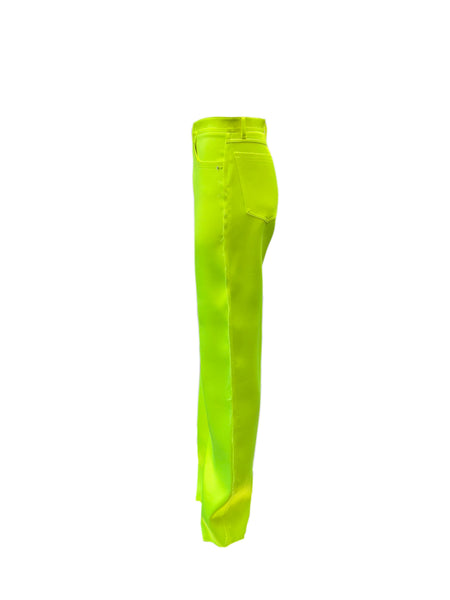 Max Mara Women's Green Egemone Straight Leg Pants Size 10 NWT
