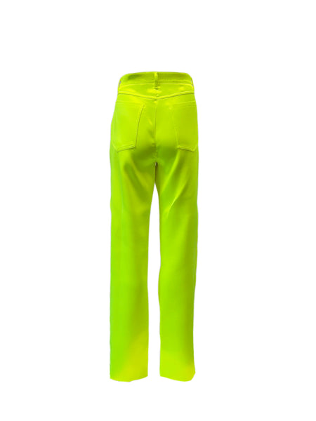 Max Mara Women's Green Egemone Straight Leg Pants Size 10 NWT