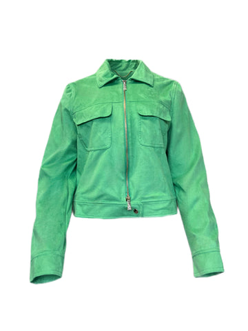 Marella By Max Mara Women's Green Eliot Jersey Jacket Size 10 NWT