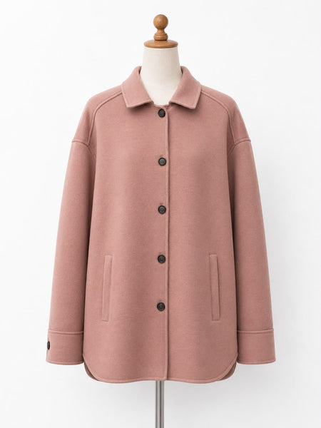 Max Mara Women's Pink Emblema Button Closure Jacket NWT