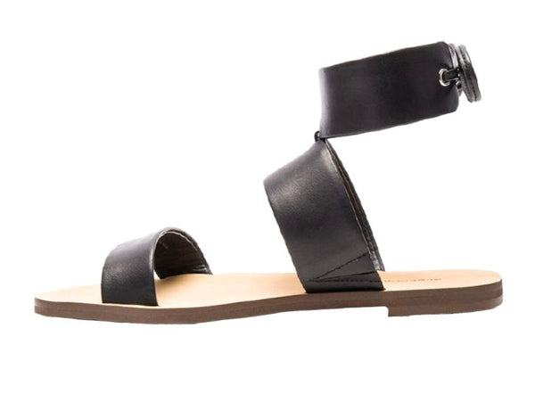 REBECCA MINKOFF Women's Black Vacchetta Emma Sandals #M3261000 NWB