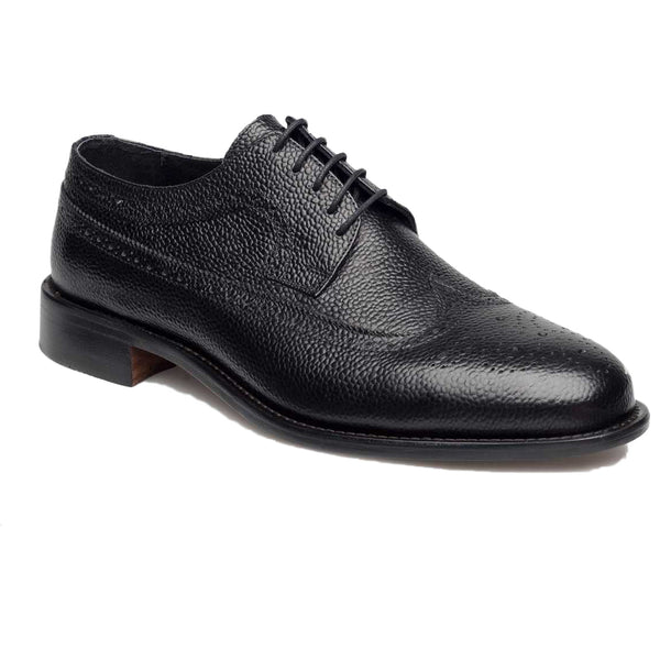 J. LINDEBERG Men's Black Eng Brogue Italian Grain Oxfords Sz 12 $495 NIB