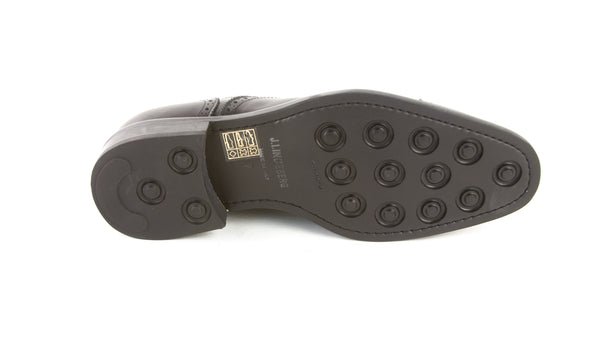 J. LINDEBERG Men's Eng Duty Brogue Italian Calf Oxfords, Black, Sz 7