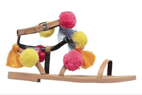 REBECCA MINKOFF Women's Natural Vacchetta Esme Sandals #M1261016 5.5 NWB