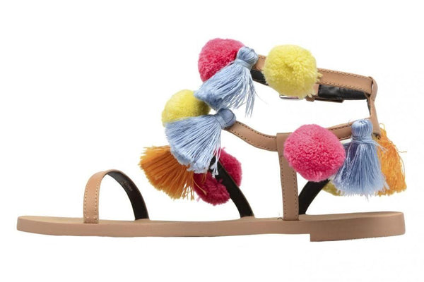 REBECCA MINKOFF Women's Natural Vacchetta Esme Sandals #M1261016 5.5 NWB