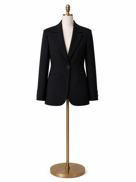 Max Mara Women's Black Ethel Button Closure Jacket NWT
