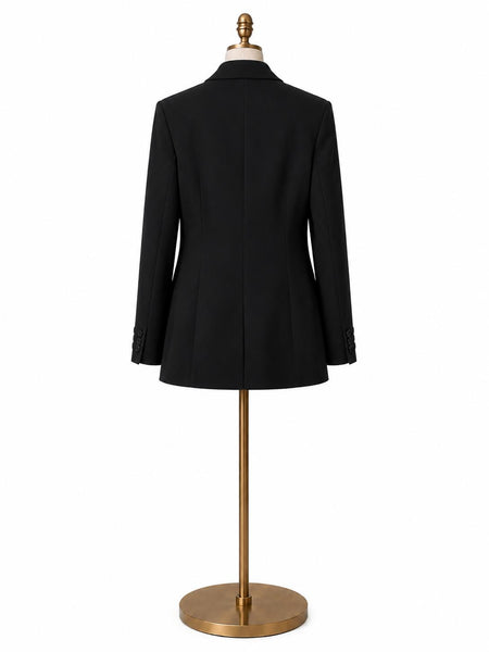 Max Mara Women's Black Ethel Button Closure Jacket NWT