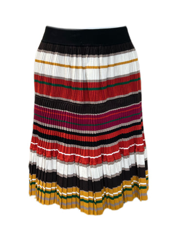 Max Mara Women's Multicolour Europa Pleated A Line Skirt NWT