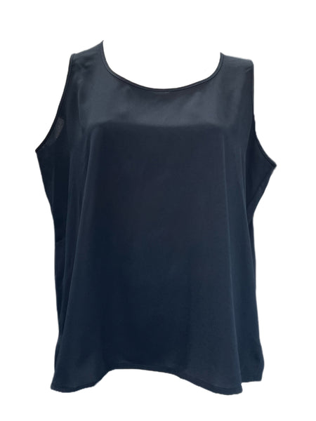 Marina Rinaldi Women's Navy Evelina Sleeveless Top Size 20W/29 NWT
