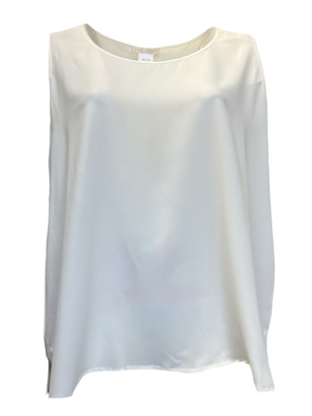 Marina Rinaldi Women's White Evelina Pullover Blouse NWT