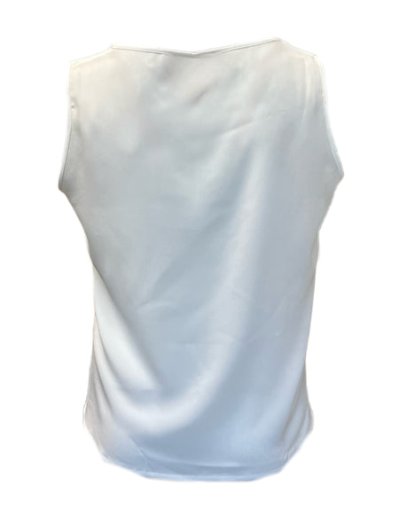 Marina Rinaldi Women's Bianco Evelina Sleeveless Top Size 14W/23 NWT