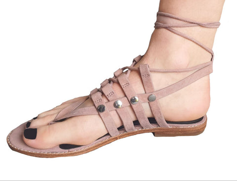 REBECCA MINKOFF Women's Berry Smoothie Suede Evonne Sandals #M1261040 7 NWB