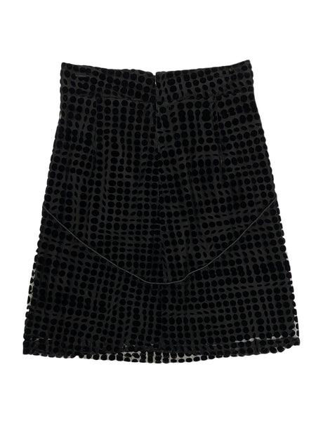 Hanley Mellon Women's Velvet Polka Dot A-Line Skirt