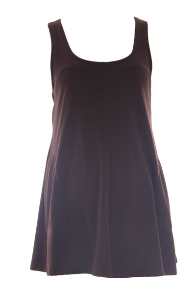 OLIAN Maternity Women's Sleeveless Scoop Neck A-Line Top $105 NWT