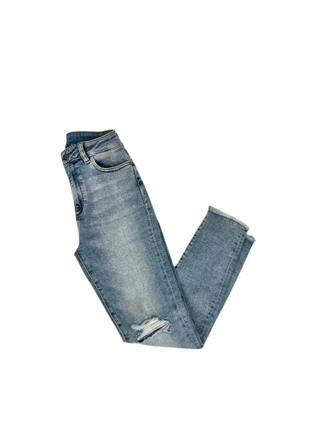 DL1961 Women's Toledo Farrow Cropped High Rise Instasculpt Skinny Jeans Size 31