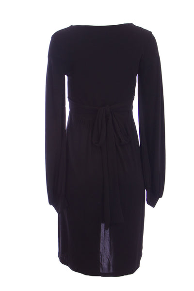 OLIAN Maternity Women's Black Surplice Neck Emrire Waist Dress $148 NWT