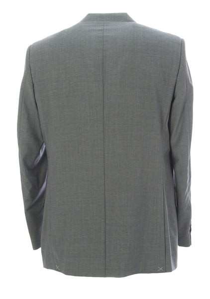 FACIS Men's Grey Three Button Virgin Wool Suit Blazer IT Size 50 NEW