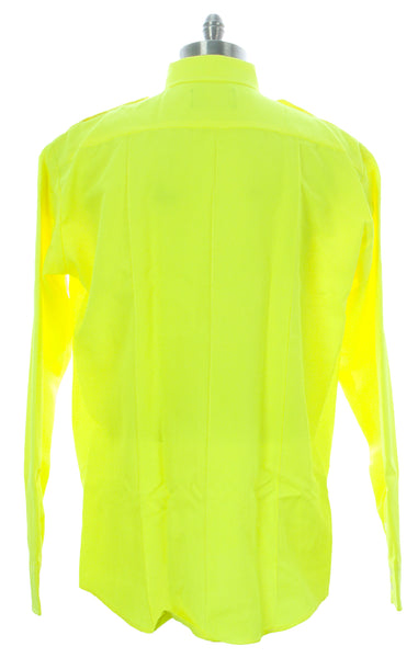 FLYING CROSS Men's Neon Yellow Uniform Shirt 35W7899 $50 NEW