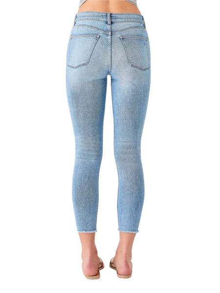 DL1961 Women's Toledo Farrow Cropped High Rise Instasculpt Skinny Jeans Size 31