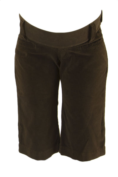 OLIAN Maternity Women's Velvet Bermuda Knee Pants FP18848 $75 NWT