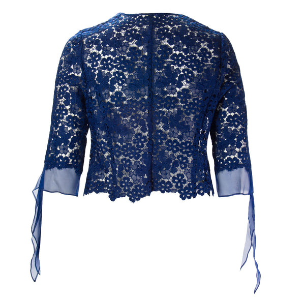 MARINA RINALDI Women's Fabiana Lace Bolero Jacket $550 NWT