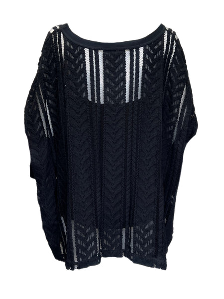 Marina Rinaldi Women's Black Facolta Pullover Sweater NWT