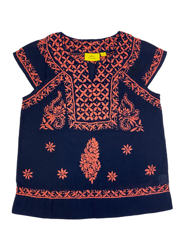 Roberta Roller Rabbit Girl's Faith Top 6 Years Navy / Pink
