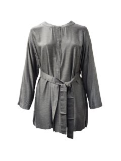 Marina Rinaldi Women's Grey Falco Button Closure Jacket NWT