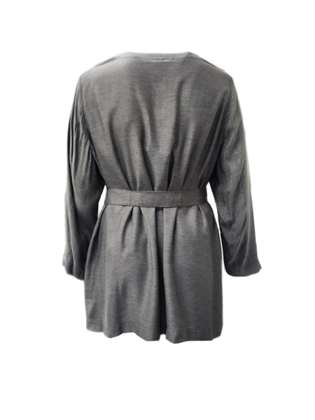 Marina Rinaldi Women's Grey Falco Button Closure Jacket NWT