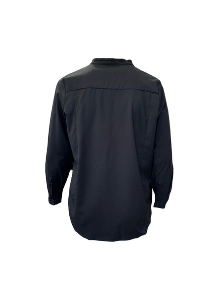 Marina Rinaldi Women's Black Fama Button Front Shirt NWT