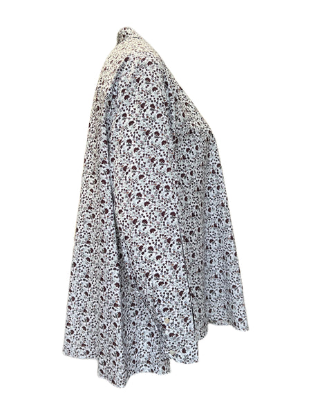 Marina Rinaldi Women's Ivory Famiglia Button Closure Shirt NWT