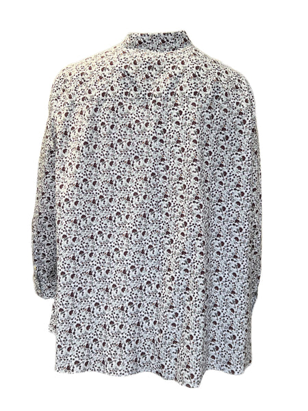 Marina Rinaldi Women's Ivory Famiglia Button Closure Shirt NWT