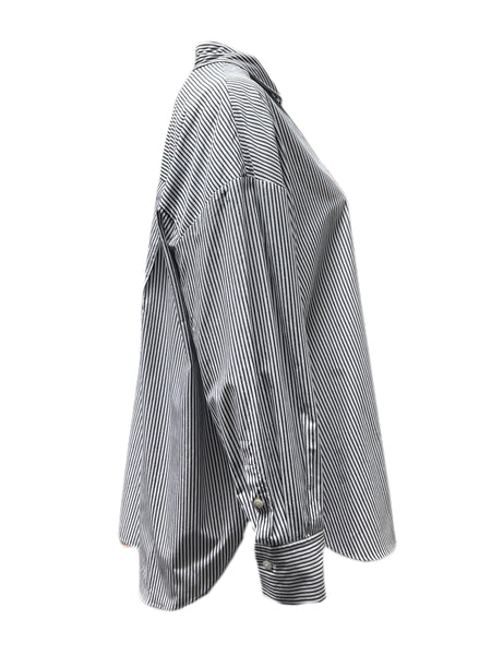 Marina Rinaldi Women's Ivory Farina Button Down Shirt NWT