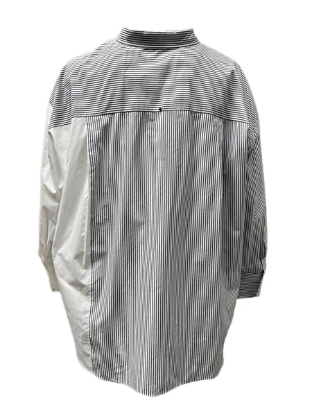 Marina Rinaldi Women's Ivory Farina Button Down Shirt NWT