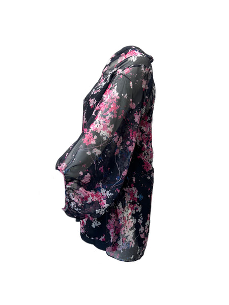 Marina Rinaldi Women's Black Fascino Pullover Blouse NWT