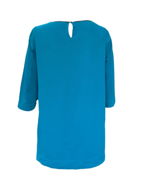 Marina Rinaldi Women's Green Fase 3/4 Sleeve Blouse NWT