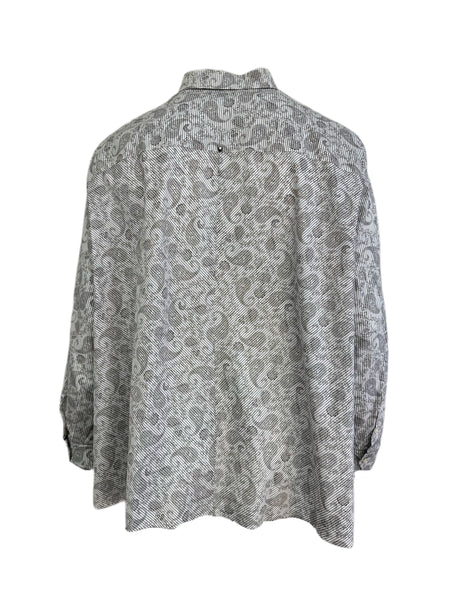 Marina Rinaldi Women's White Fatidico Button Down Shirt NWT