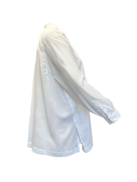 Marina Rinaldi Women's White Fauve Button Down Cotton Shirt