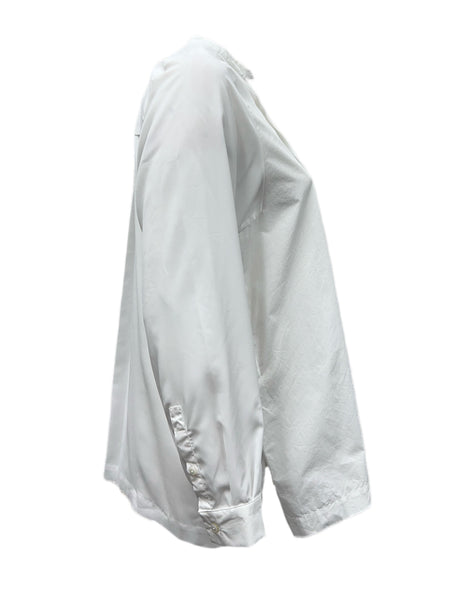 Marina Rinaldi Women's White Fauve Button Down Shirt NWT